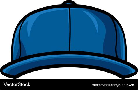 Baseball cap snapback hat drawing Royalty Free Vector Image