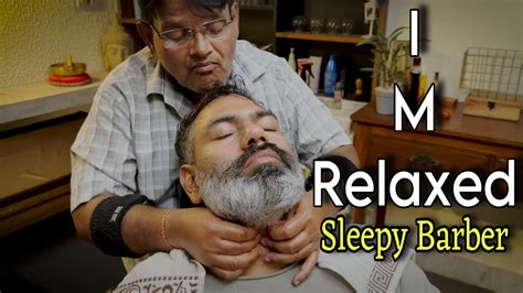 Amsr Intense Head Massage Therapy Back Massage Neck Cracking By Indian Barber Sarwan 💈relax😮