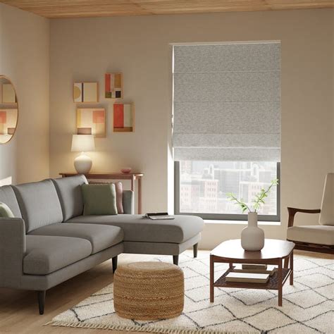 Luna Dove Grey Blackout Roman Blind | Dunelm