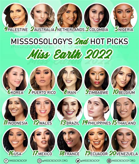 Missosology On Twitter Miss Earth Nd Hot Picks Read