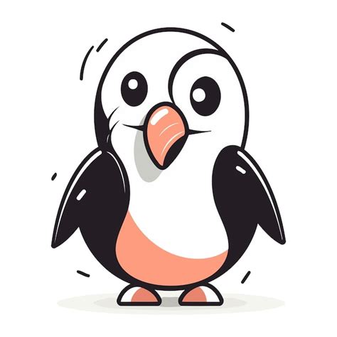 Premium Vector Penguin Cute Cartoon Penguin Vector Illustration