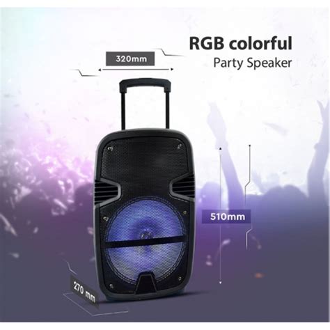 Rgb Bluetooth Hordozhat Hangsz R Party Hangfal Mikrofonnal