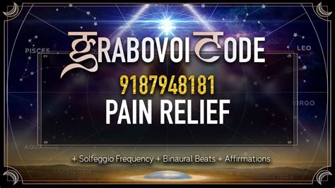 Grabovoi Codes Back Pain
