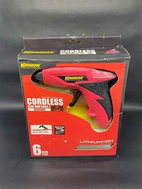 Promo KRISBOW CORDLESS GLUE GUN HOT MELT GLUE GUN Wireless Lem Tembak Diskon Di Seller