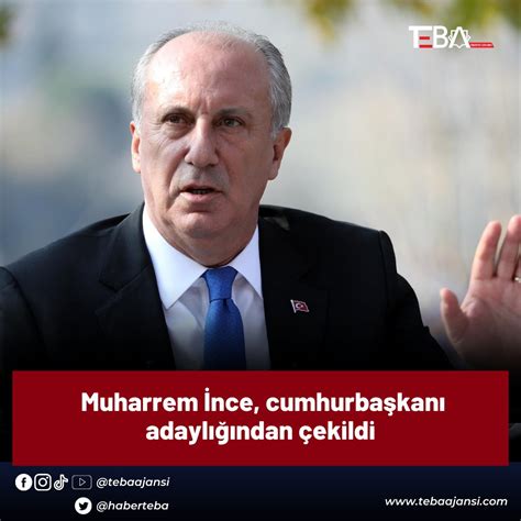 Teba Haber On Twitter Memleket Partisi Genel Ba Kan Muharrem Nce