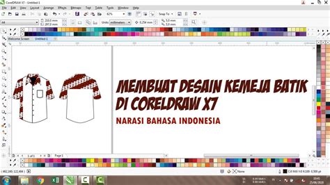 Cara Mudah Desain Kemeja Batik Di CorelDraw YouTube