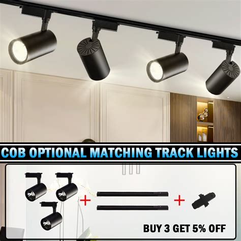 Canmeijia Track Light Set Spotlight Aluminum Ceiling Light Track Lamp