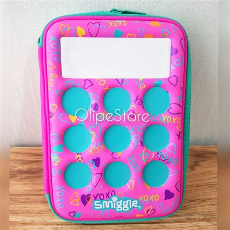 Jual Smiggle Hardtop Xo Pencil Case Tempat Kotak Pensil Smiggle Pink