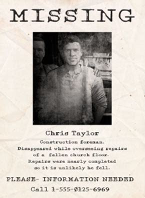 The Evil Within Carteles De Personas Desaparecidas Chris