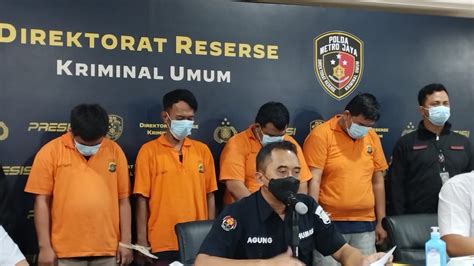 Empat Orang Pelaku Pencurian Modus Gembos Ban Berhasil Diringkus Polda