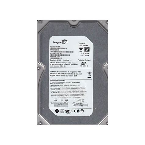 Refurbished ST3320820SCE Seagate 320GB SATA Hard Drive