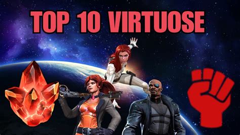 Top 10 Virtuose Les Meilleurs Champions Virtuoses Marvel Contest Of Champions Youtube