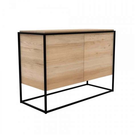 Ethnicraft Sideboard Monolit Eiche Natur Schwarz Milanari