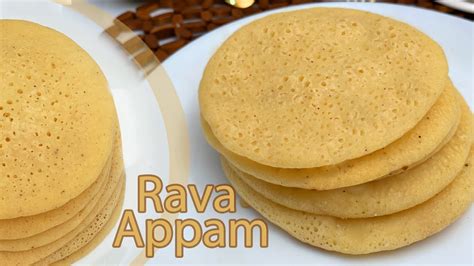 10 Min Rava Appamsemolina Appaminstant Soft Spongy Appamhealthy