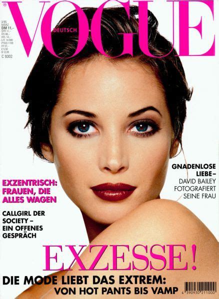 Christy Turlington Throughout The Years In Vogue Christy Turlington