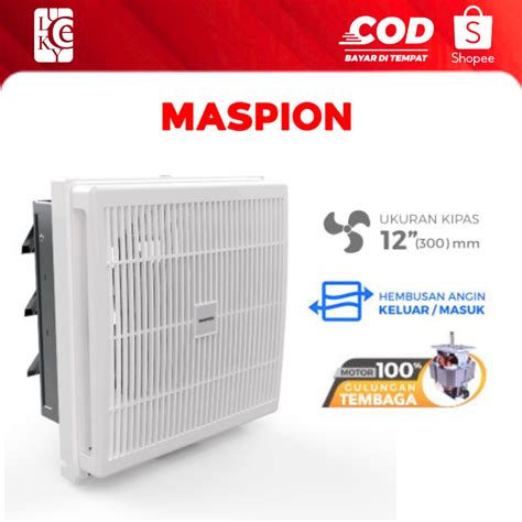 Jual Exhaust Fan Dinding Inch Maspion Mv Nex Watt Body Steel