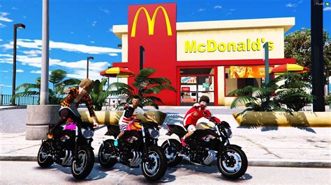 GTA V OS PIVETES DO GRAU CORTANDO DE GIRO NO McDONALD S DE MINI XJ6