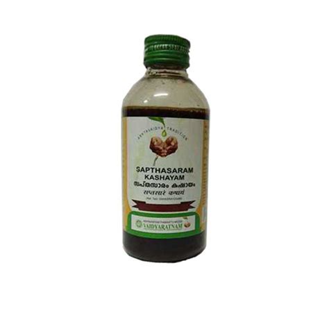 SAPTASARAM KASHAYAM-[200 ML]-VAIDYRATNAM-PHARMAYUSH