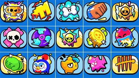 ALL 103 SPRAYS IN BRAWL STARS YouTube