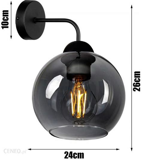 Lampa Fibram Lighting Kinkiet Cienny Loft Kula Szklana Opinie