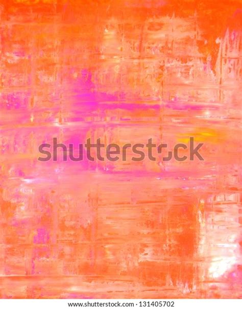 Pink Orange Abstract Art Painting Stock Photo 131405702 Shutterstock