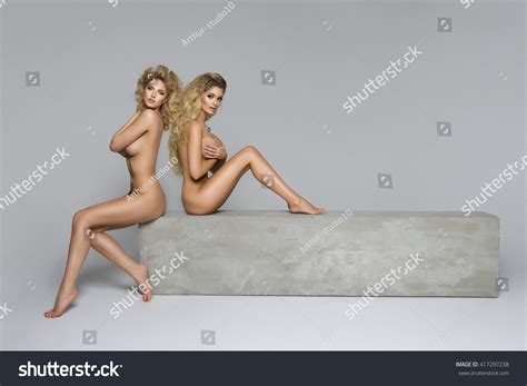 Two Beautiful Naked Women On Concrete Stock Photo 417297238 Shutterstock