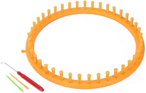 Round Knitting Looms Set 29 Cm Diameter Yellow Plastic Weaving Looms