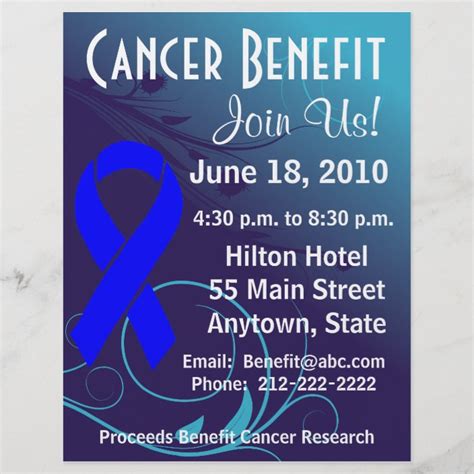 Personalize Cancer Benefit Colon Cancer Flyer