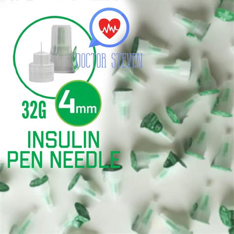 Disposable Insulin Pen Needles 4mm 32g 1 Unit [kkm Approved] Shopee Malaysia