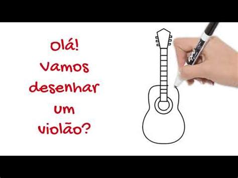 Como desenhar um violão how to draw a acoustic guitar YouTube