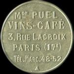 Jetons Monnaie Maison Puel Vins Caf Paris