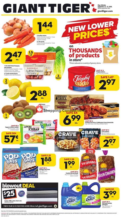 Giant Tiger Canada, flyer - (New Lower Prices - West): September 16 ...