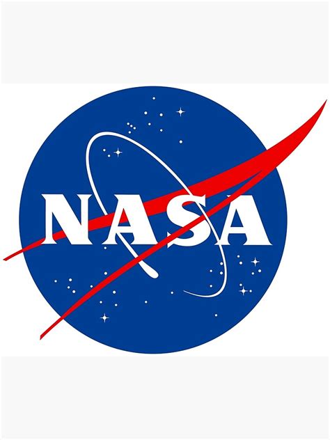 Nasa Space Flight Logo Poster By Pdgraphics Redbubble