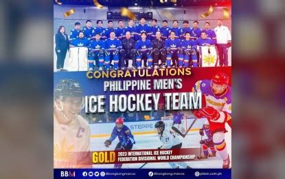 Marcos Lauds PH Ice Hockey Teams Outstanding Performance