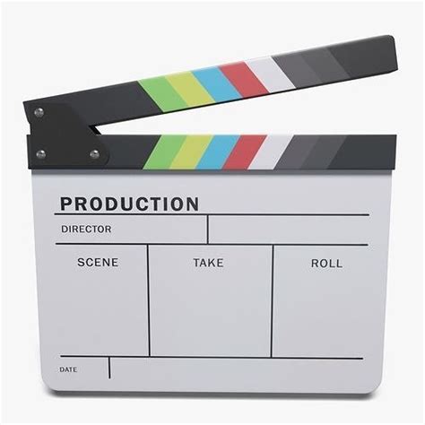 3D Model Clapperboard 3D Model VR AR Low Poly CGTrader