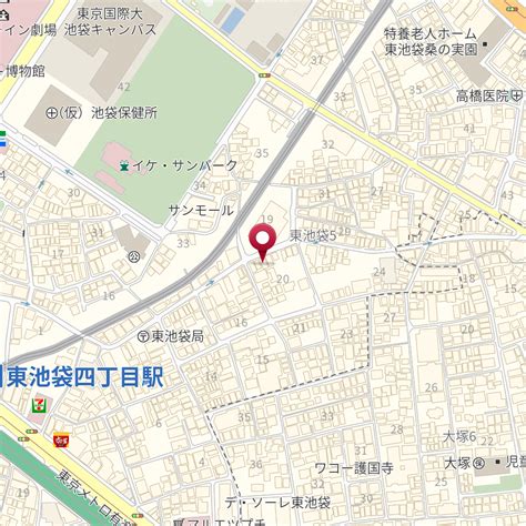 東京都豊島区東池袋5－20－6 の地図 Mapfan