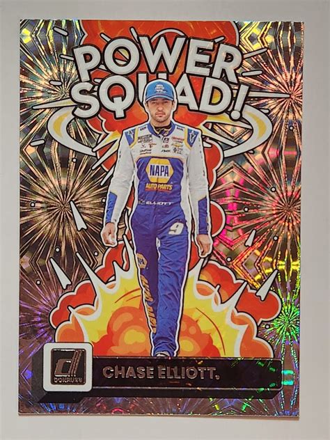 2023 Panini Donruss NASCAR Racing Power Squad Insert PS1 Chase Elliott