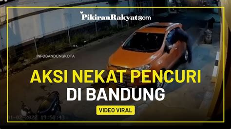 Viral Detik Detik Aksi Nekat Pencuri Dengan Modus Pecah Kaca Mobil Di