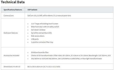 Analytik Jena UVP GelSolo Community Manuals And Specifications