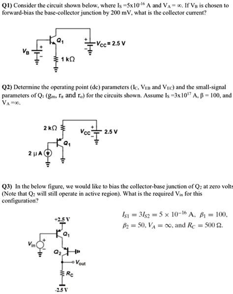 Solved Q Consider The Circuit Shown Below Where Is X A And V