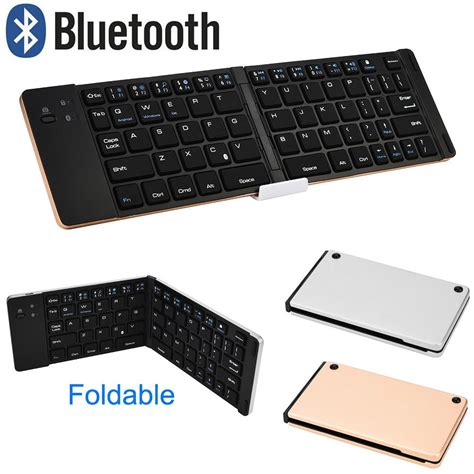 Mini Clavier Sans Fil Portatif Pliable Ultra Mince De Clavier De