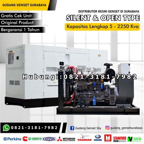 Jual Harga Genset Perkins Kva Supliyer Genset Surabaya Shopee