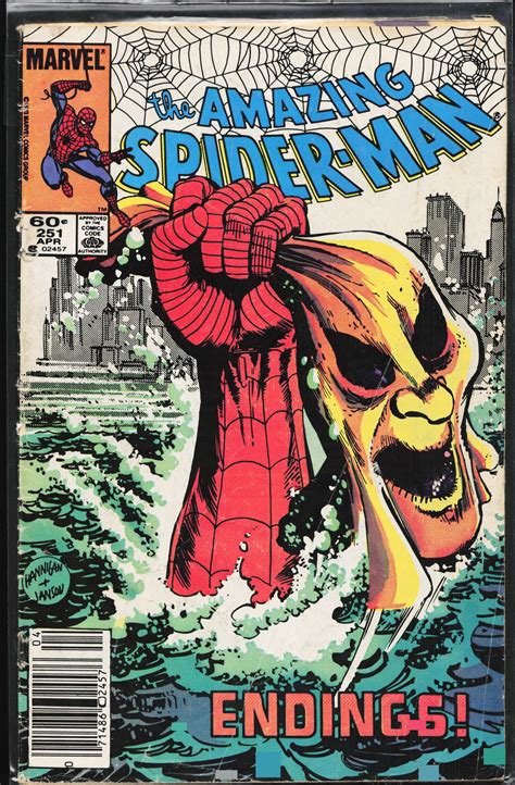 The Amazing Spider Man 251 1984 Spider Man Comic Books Copper Age Marvel Spider Man