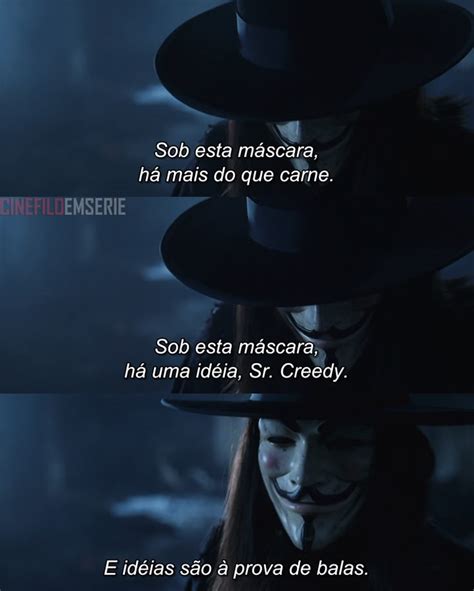 Frase V De Vingança - V de Vingança (2005) | Citações de filmes, V de vingança, Frases de filmes