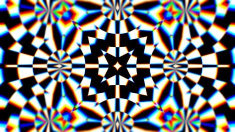 Geometric Checker Pattern Optical Illusion Kaleidoscope Background Loop