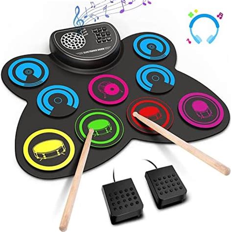 Amazon Paxcess Electronic Drum Set Roll Up Drum Practice Pad Midi