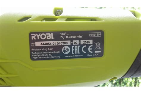 Аккумуляторная сабельная пила Ryobi ONE+ RRS1801M 5133001162 - выгодная ...