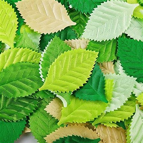 Amazon Woohome Pcs Artificial Silk Green Leaves Fabric Fake