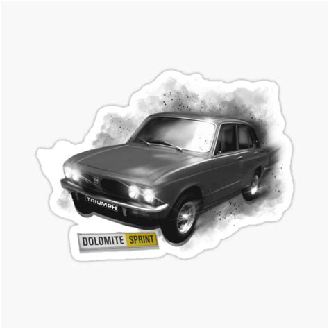 Triumph Dolomite Sprint By Motormaniac Sticker By Motormaniatees