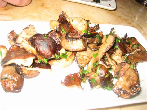 Roasted Wild Mushrooms Cremini Shiitake And Oyster With Parsley And